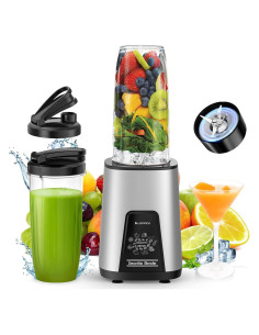 Batidora Personal LAMPICK 900W con 2 Tazas 650ml Sin BPA