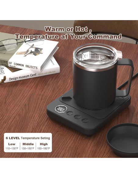 Calentador de Tazas Eléctrico Felibeaco 36W con Temporizador