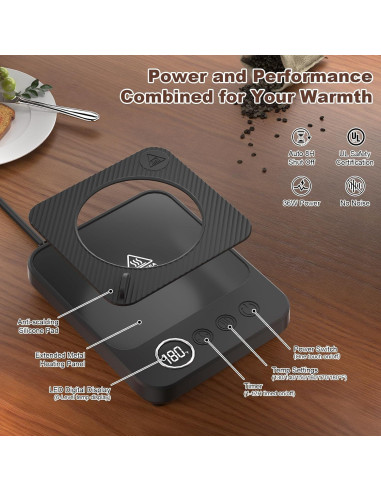 Calentador de Tazas Eléctrico Felibeaco 36W con Temporizador