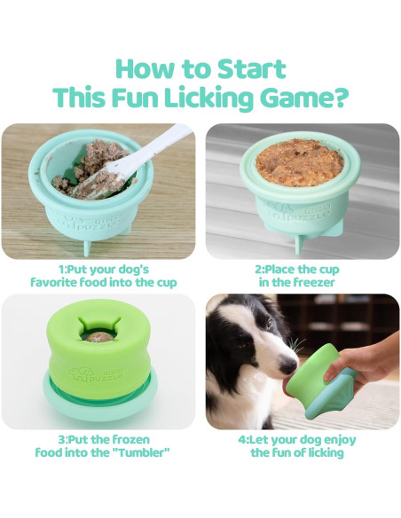 Juguete interactivo para perros Puzzle Feeder azul 23x14cm