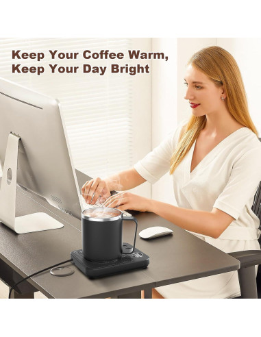 Calentador de Tazas Eléctrico Felibeaco 36W con Temporizador