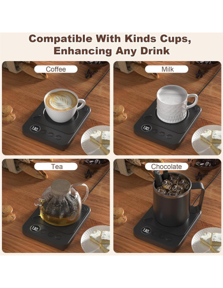 Calentador de Tazas Eléctrico Felibeaco 36W con Temporizador