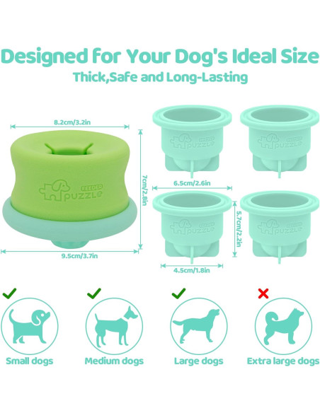 Juguete interactivo para perros Puzzle Feeder azul 23x14cm