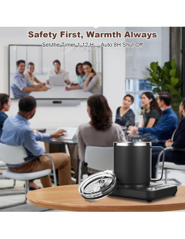 Calentador de Tazas Eléctrico Felibeaco 36W con Temporizador