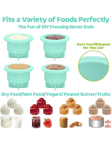 Juguete interactivo para perros Puzzle Feeder azul 23x14cm