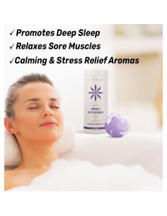 Bombas de Baño Espumosas New Miuz - Arnica y Lavanda 3 Unidades 2