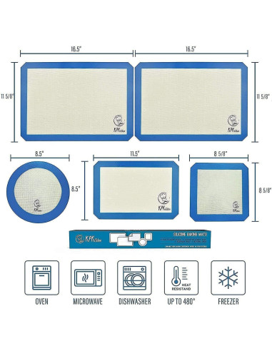 Juego de Tapetes de Silicona KPKitchen Set 5 Piezas Grande