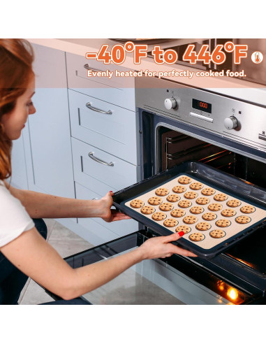 Estera de Hornear de Silicona GaesQae 5 Piezas Antiadherente