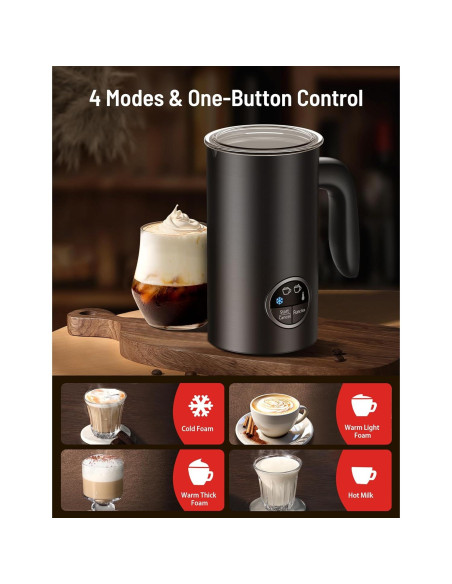 Espumador de Leche Eléctrico Airyoyo AY-MF005 4-en-1 300ml