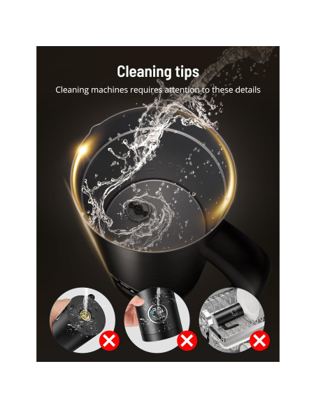 Espumador de Leche Eléctrico Airyoyo AY-MF005 4-en-1 300ml