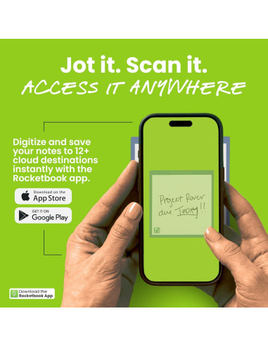 Notas Adhesivas Reutilizables Rocketbook Multicolores 10.41cm