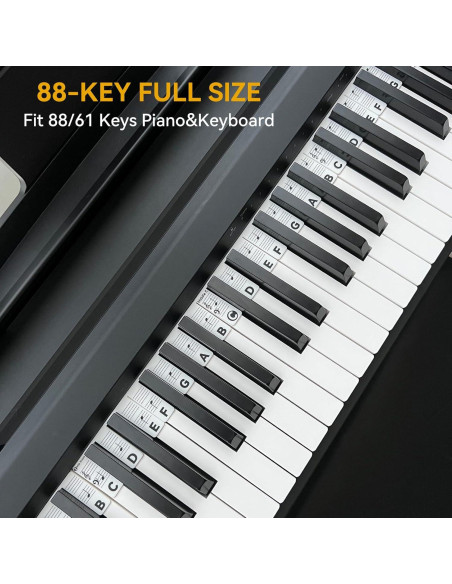 Guía de Notas de Piano BEATBIT para Principiantes 88 Teclas