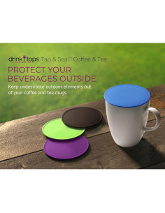 Tapa de Silicona Coverware para Tazas - 4 Piezas - Silo 2