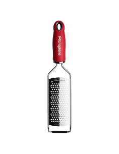 Rallador de Queso Microplane Gourmet Rojo Grueso 30.48 cm
