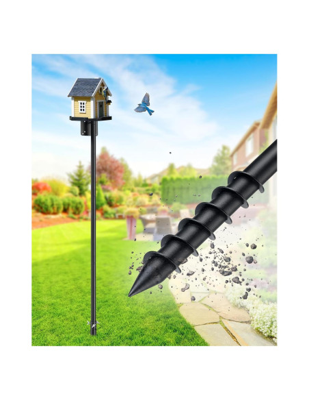 Poste para Comedero de Aves Keplrend 152.4 cm Ajustable