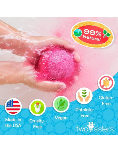 Bomba de Baño Espumosa Dos Hermanas - Avena, Leche y Miel 140g