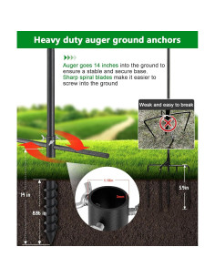Poste para Comedero de Aves Keplrend 152.4 cm Ajustable 2
