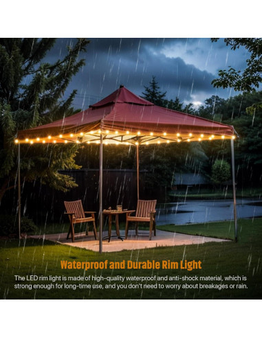 Luces de Cadena LED Waybelive 12 m, 16 Colores, Impermeable