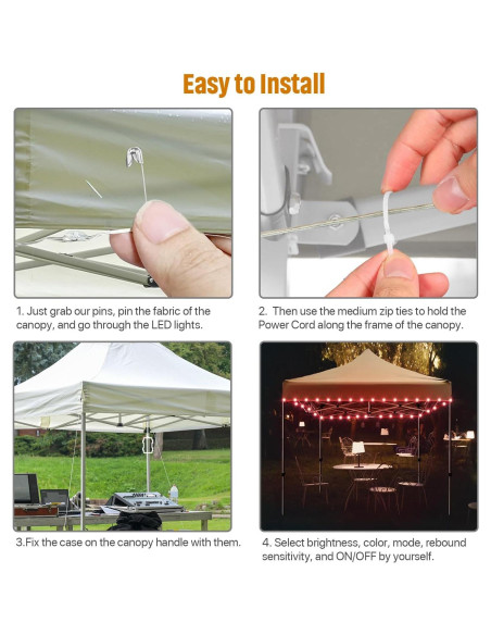 Luces de Cadena LED Waybelive 12 m, 16 Colores, Impermeable