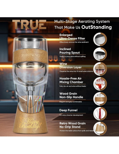 Aguijón de Vino Premium ZORTUNG - Edición Cumpleaños