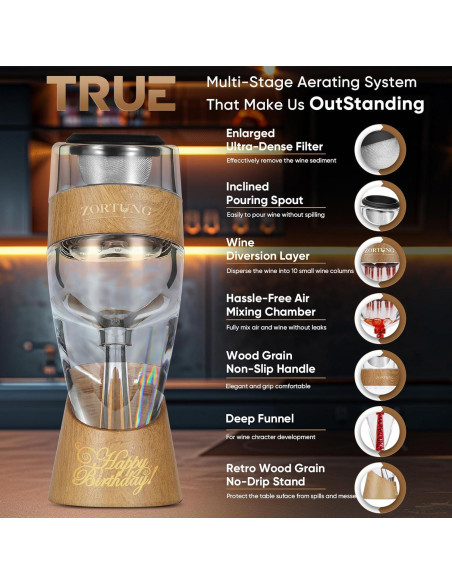 Aguijón de Vino Premium ZORTUNG - Edición Cumpleaños