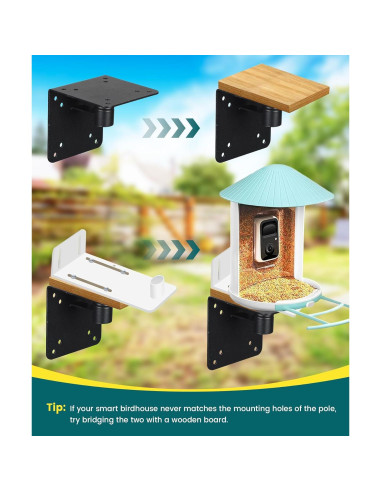 Poste para Comedero de Aves Keplrend 152.4 cm Ajustable