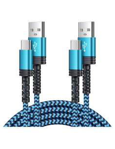 Cable USB C Rápido 2Pack 3FT Ehoho Trenzado Nylon