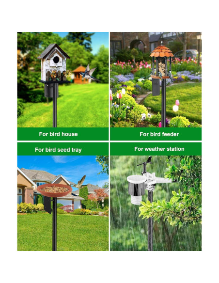 Poste para Comedero de Aves Keplrend 152.4 cm Ajustable