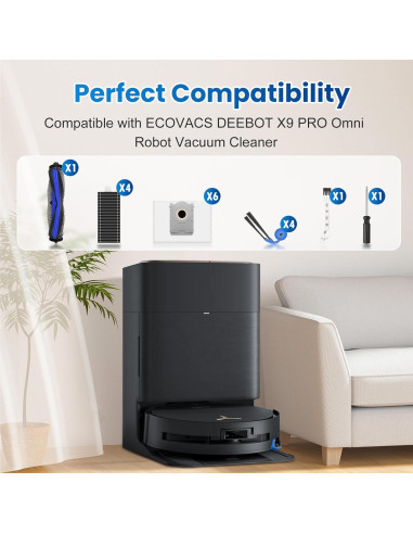 Kit de Accesorios de Reemplazo ECOVACS DEEBOT X9 Pro Omni