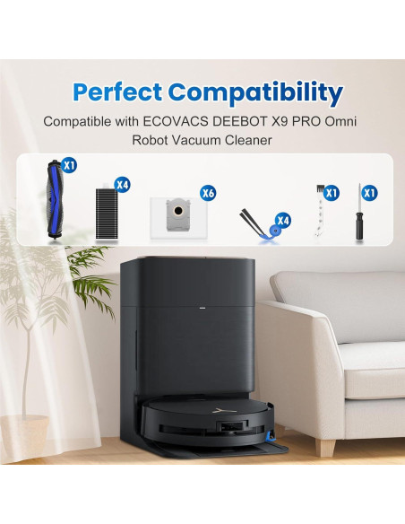 Kit de Accesorios de Reemplazo ECOVACS DEEBOT X9 Pro Omni