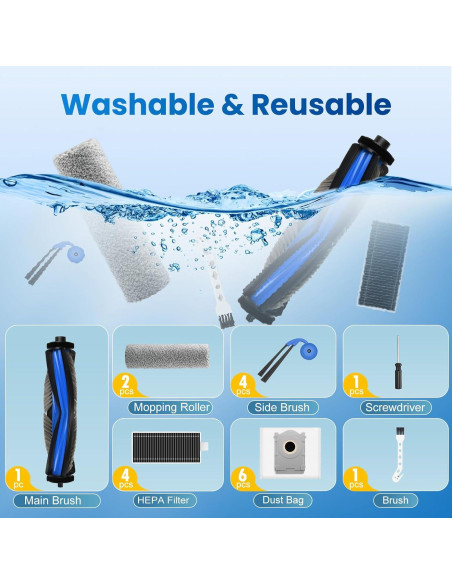 Kit de Accesorios de Reemplazo ECOVACS DEEBOT X9 Pro Omni
