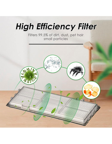 16 Filtros HEPA para Aspiradora Roborock S7 S8 - CHAIN PEAK