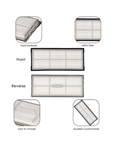 16 Filtros HEPA para Aspiradora Roborock S7 S8 - CHAIN PEAK