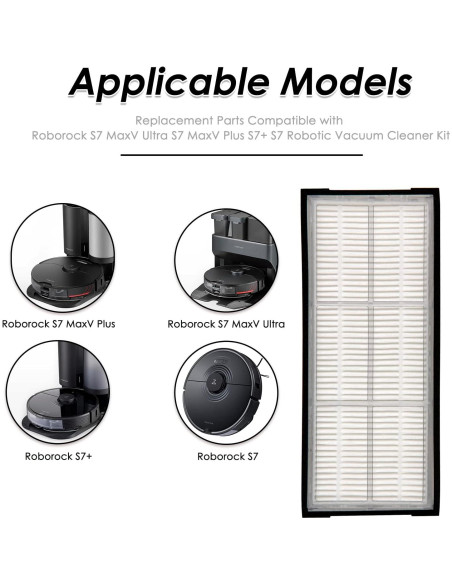 16 Filtros HEPA para Aspiradora Roborock S7 S8 - CHAIN PEAK