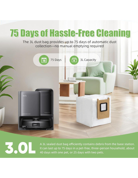 Paquete de 6 bolsas de polvo Eufy E28/E25 Omni 3L