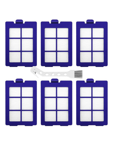 Paquete de 6 Filtros HEPA Eufy RoboVac X8/X8 Hybrid - Reutilizables