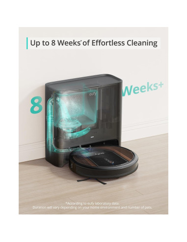Aspiradora Robot eufy G30 Híbrido+ 2-en-1 Autovaciable 2000 Pa