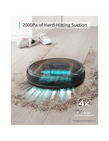 Aspiradora Robot eufy G30 Híbrido+ 2-en-1 Autovaciable 2000 Pa