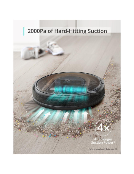 Aspiradora Robot eufy G30 Híbrido+ 2-en-1 Autovaciable 2000 Pa