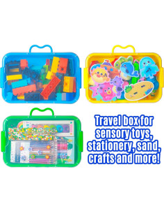 Paquete de 3 Contenedores de Almacenamiento Carolart 34.3 cm 2