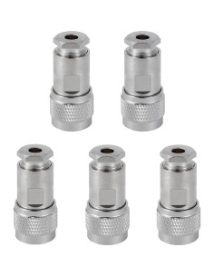 5 Conectores Macho PL-259 POBADY 50 Ohm para RG58 RG400 2