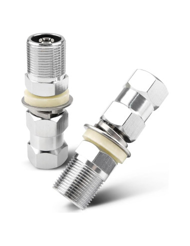 Adaptador de Montaje de Antena CB Wujexuhe SO-239 2 Piezas
