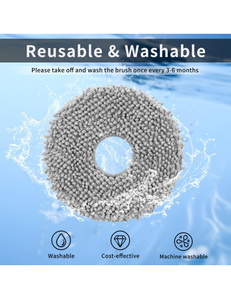 Juego de paños de microfibra 8P RGkuti para trapeador Roborock