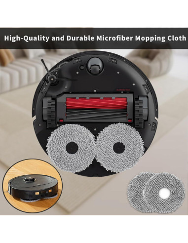 Juego de paños de microfibra 8P RGkuti para trapeador Roborock