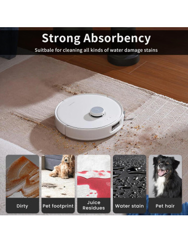 Juego de paños de microfibra 8P RGkuti para trapeador Roborock