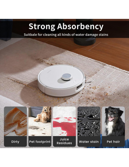 Juego de paños de microfibra 8P RGkuti para trapeador Roborock