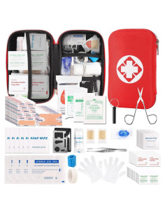 Kit de Primeros Auxilios Compacto KNVBIN 201 Suministros Impermeable