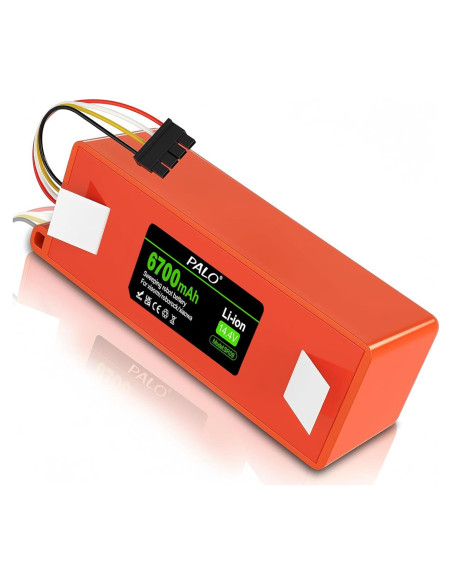 Batería de Reemplazo Li-ion 6700mAh para Roborock S4 S5 S6 S7