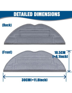 Almohadillas de Microfibra Reutilizables SANLQF para Roborock S8 Pro Ultra - 6 Pack 2