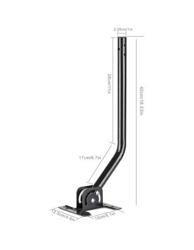 Soporte Ajustable para Antena PBD - Poste de Montaje 41.9 cm